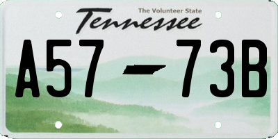 TN license plate A5773B