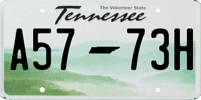 TN license plate A5773H