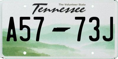 TN license plate A5773J