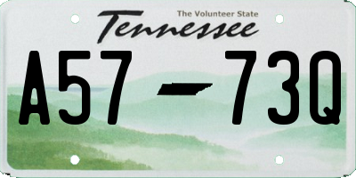 TN license plate A5773Q