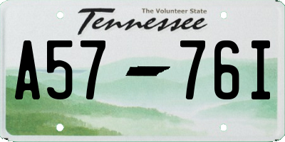 TN license plate A5776I
