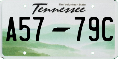 TN license plate A5779C