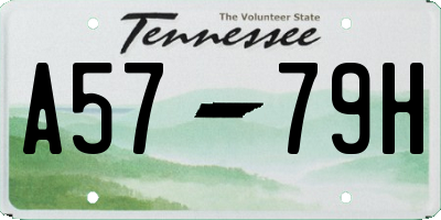 TN license plate A5779H