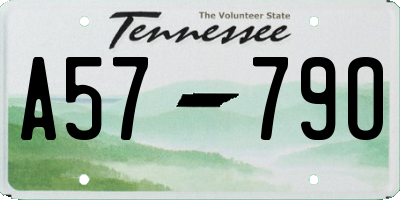 TN license plate A5779O