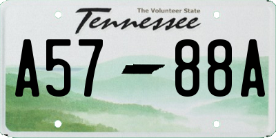 TN license plate A5788A