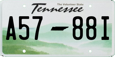 TN license plate A5788I