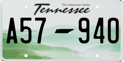 TN license plate A5794O