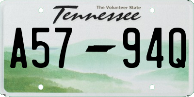 TN license plate A5794Q