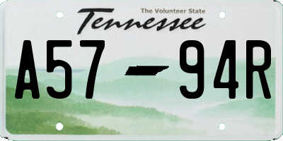 TN license plate A5794R