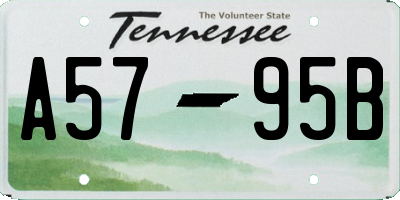 TN license plate A5795B
