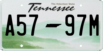 TN license plate A5797M