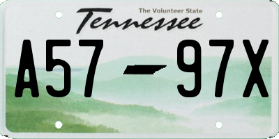 TN license plate A5797X