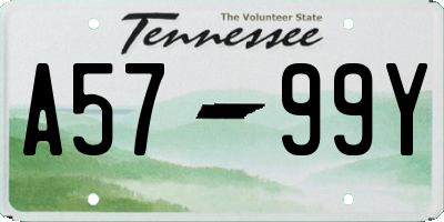 TN license plate A5799Y