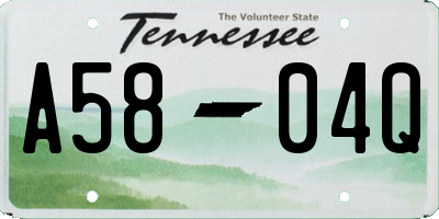TN license plate A5804Q