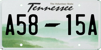 TN license plate A5815A