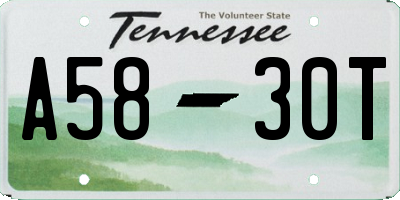 TN license plate A5830T