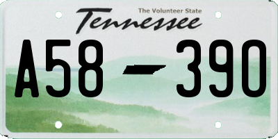 TN license plate A5839O