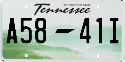TN license plate A5841I