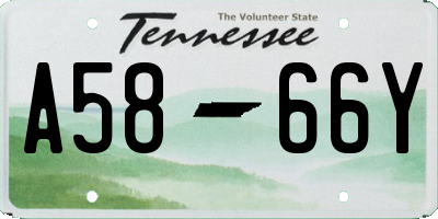 TN license plate A5866Y