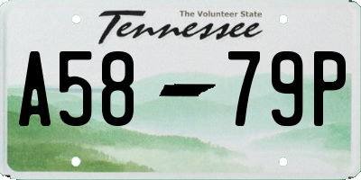 TN license plate A5879P