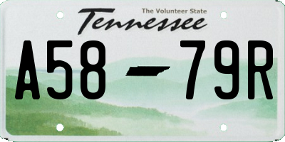 TN license plate A5879R