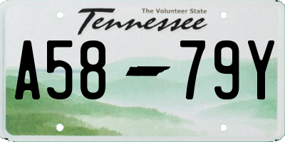 TN license plate A5879Y