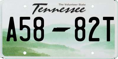 TN license plate A5882T