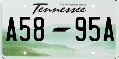 TN license plate A5895A