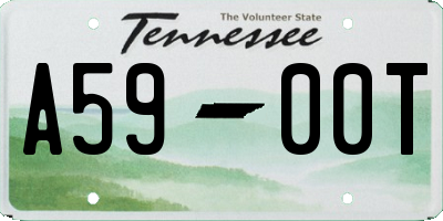 TN license plate A5900T