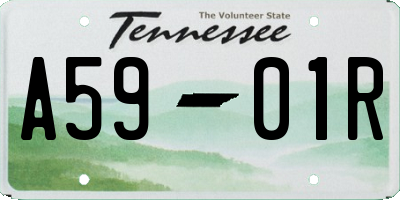 TN license plate A5901R