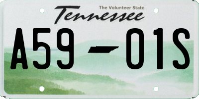 TN license plate A5901S