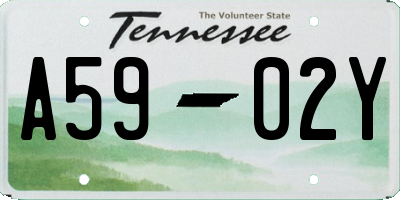 TN license plate A5902Y