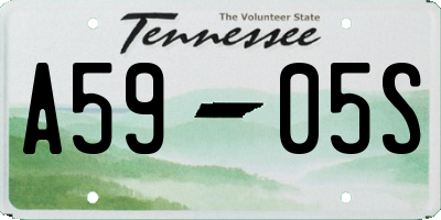 TN license plate A5905S
