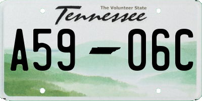 TN license plate A5906C