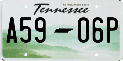 TN license plate A5906P