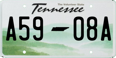 TN license plate A5908A