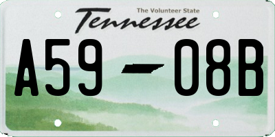 TN license plate A5908B