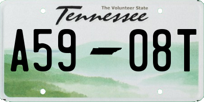 TN license plate A5908T