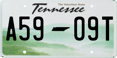 TN license plate A5909T
