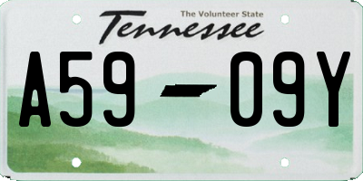 TN license plate A5909Y