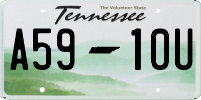TN license plate A5910U