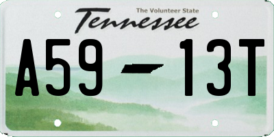 TN license plate A5913T