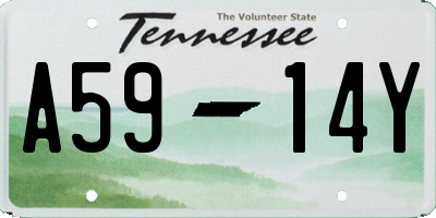 TN license plate A5914Y