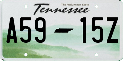 TN license plate A5915Z