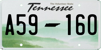 TN license plate A5916O