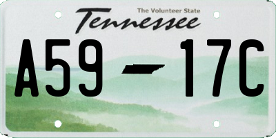 TN license plate A5917C