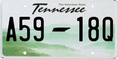 TN license plate A5918Q