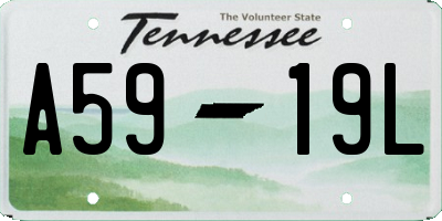 TN license plate A5919L