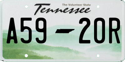 TN license plate A5920R
