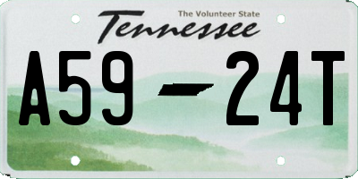 TN license plate A5924T